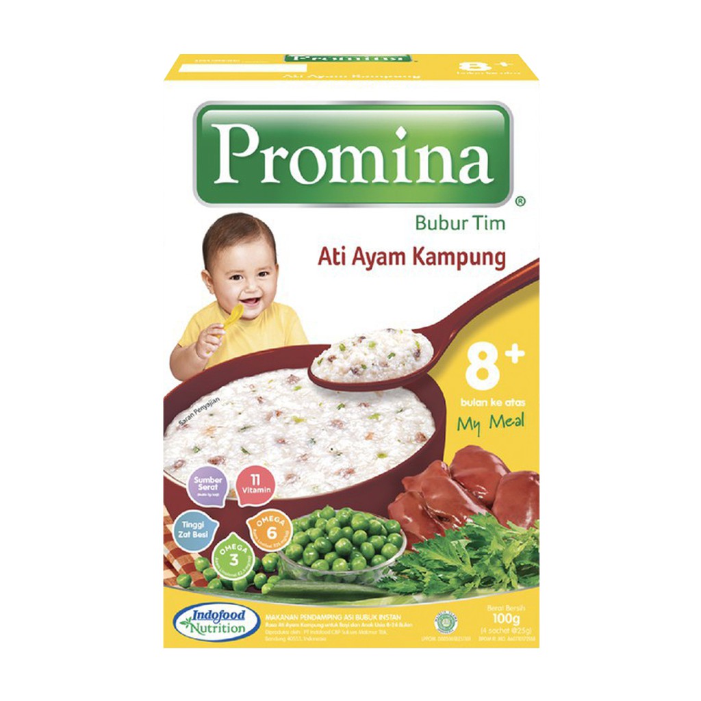 Promina Bubur Tim Ati Ayam Kampung 8M+ 100g