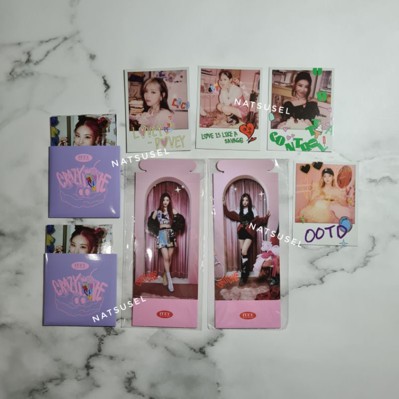 ITZY CIL Crazy in Love Standee PC Polaroid Special Card Set Yeji Ryujin Lia Chaeryeong Yuna