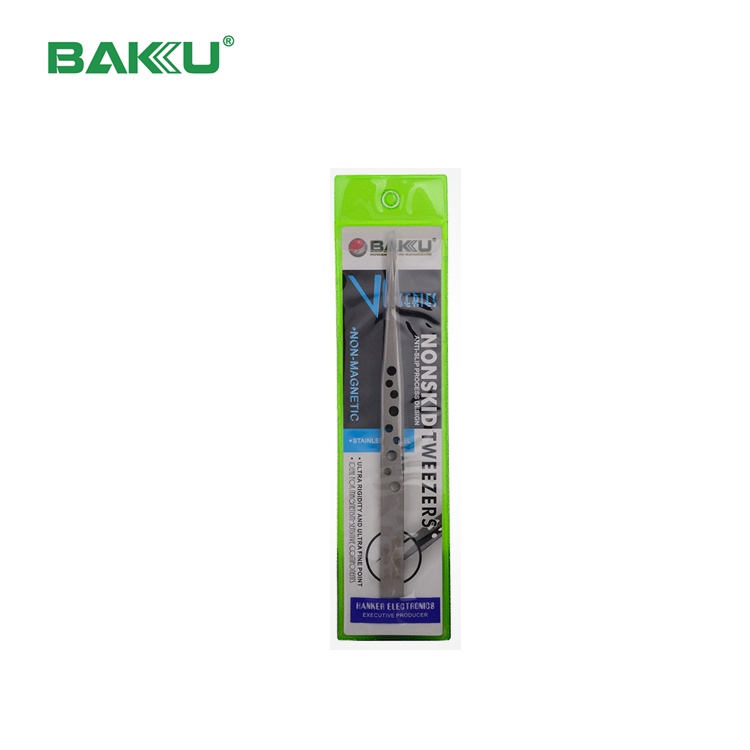 Baku Pinset Tweezer Lurus Tajam BK-V9 SS-SA Stainless Steel Original