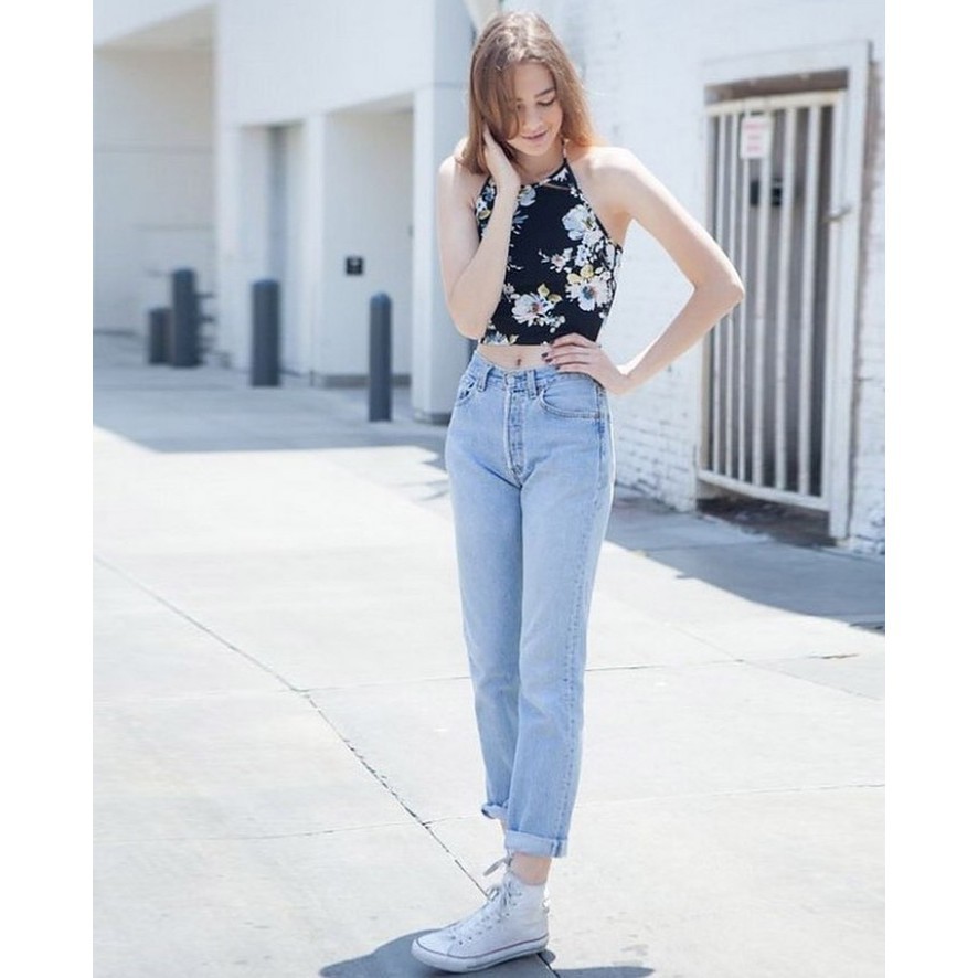 Highwaist Kulot Jeans Wanita / Boyfriend Jeans Wanita / Boyfriend Jins /Boyfriend polos FREE BELT