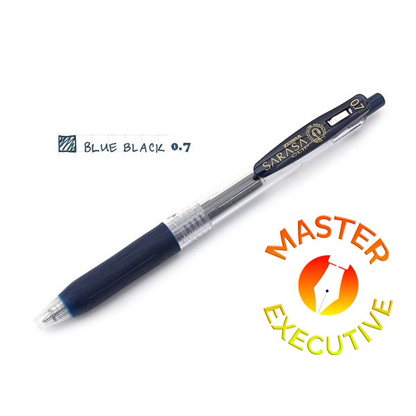 [Buah] Zebra Sarasa Clip JAPAN Blue Black 0.7 Gel Ink Rollerball / Pulpen Jel Biru Gelap