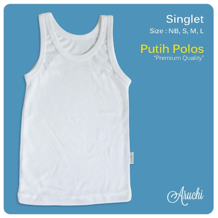 Aruchi Singlet / Kaos Dalam Bayi Size NB/XL 1pcs