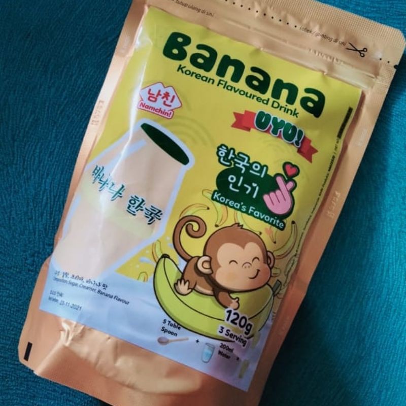 Namchin Uyu Korean Drink Yogurt/Banana/Strawberry 120gr