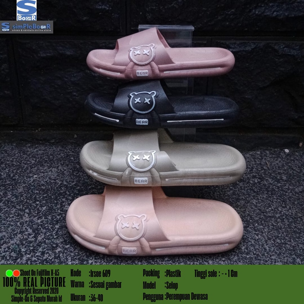 sandal selop wanita/sandal karet kokop wanita IRSOE 609 36-40