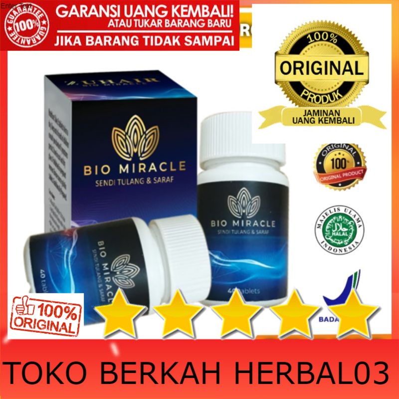 100% ASLI PASTI ORI  Bio Miracle Original Obat Herbal Nyeri Sendi Dan Tulang ® Biomiracle Asli Garan