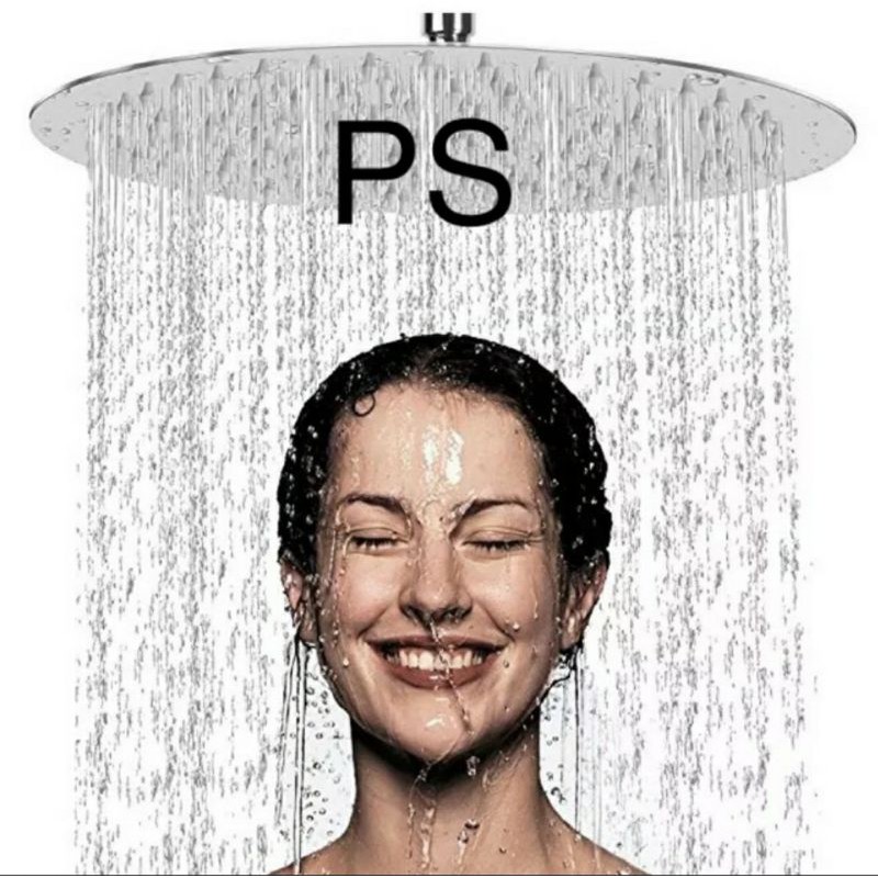 Wall shower bulat 12" - Wall shower tanam tembok