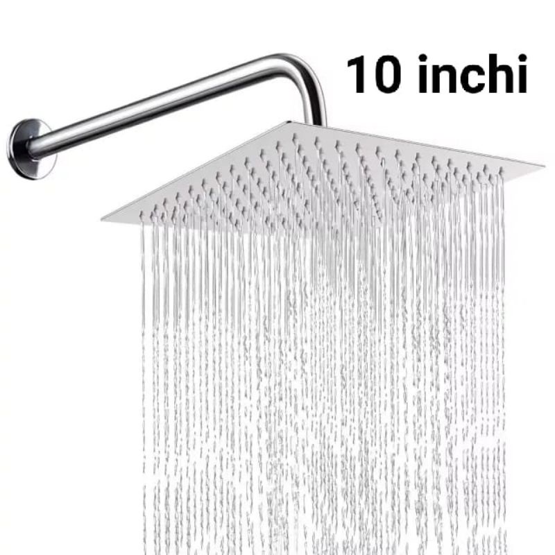 Wall shower stenlies/shower tanam tembok/Head shower