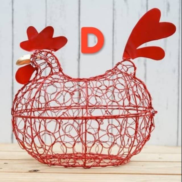 Keranjang ayam Jumbo Merah (kode D) muat 25 telor ayam