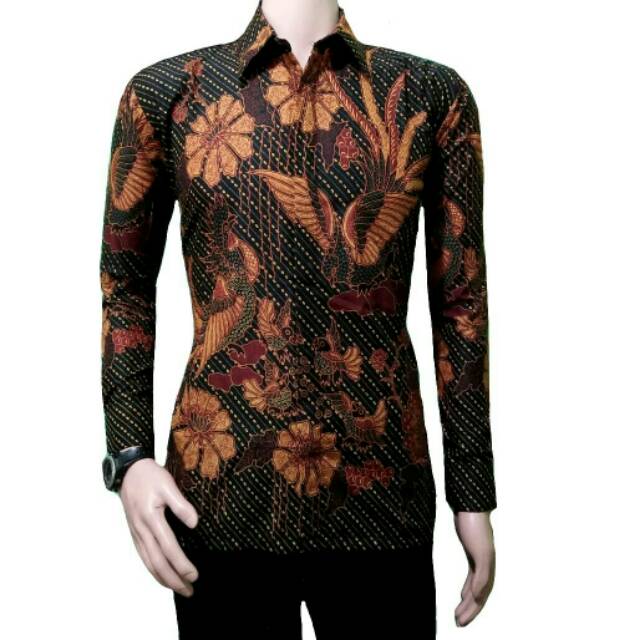Kemeja Batik Pria Motif Kembang Klasik MEIFA BATIK