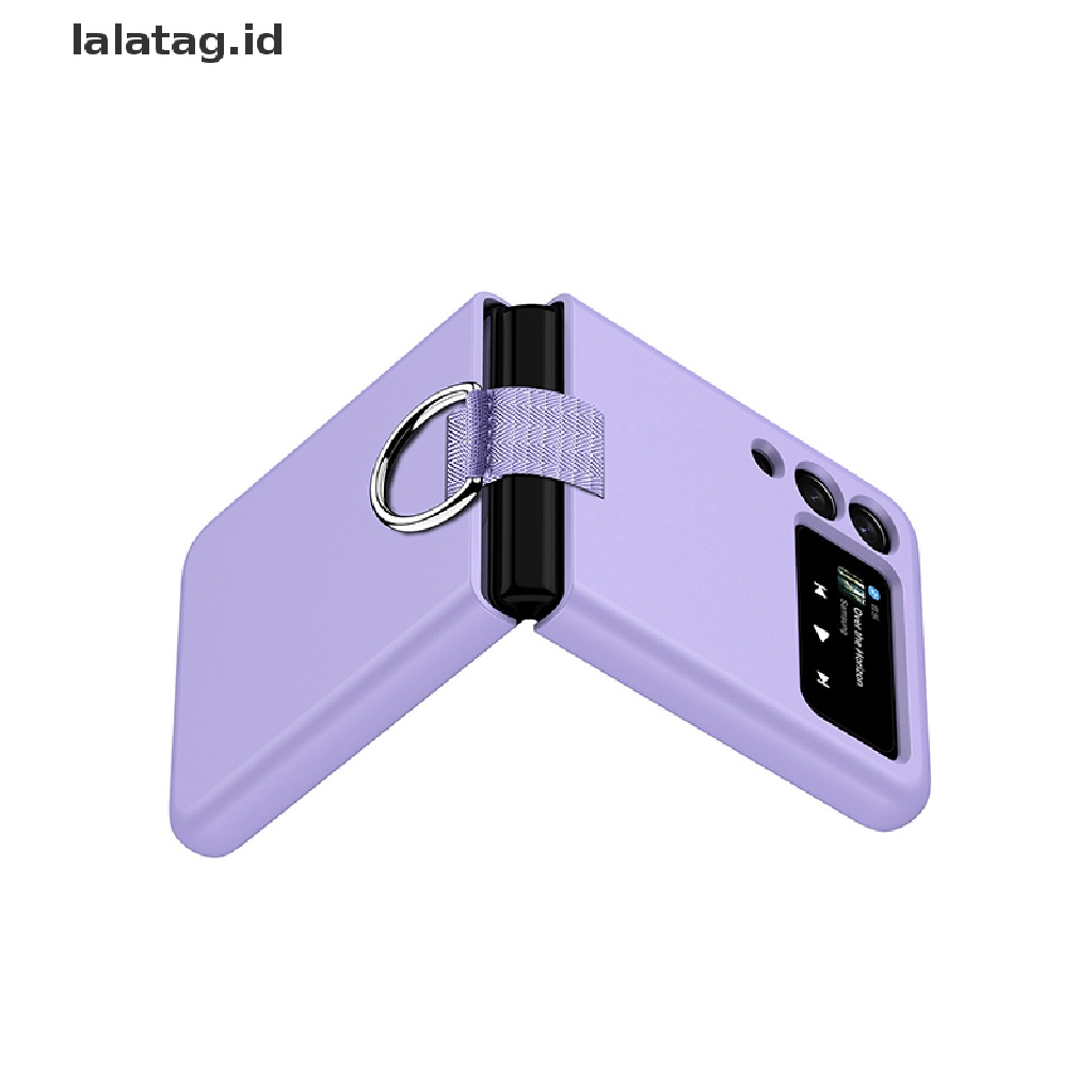 [lalatag] For Samsung Galaxy Z Flip3 With Ring Case Foldable Back Protective Cover [ID]