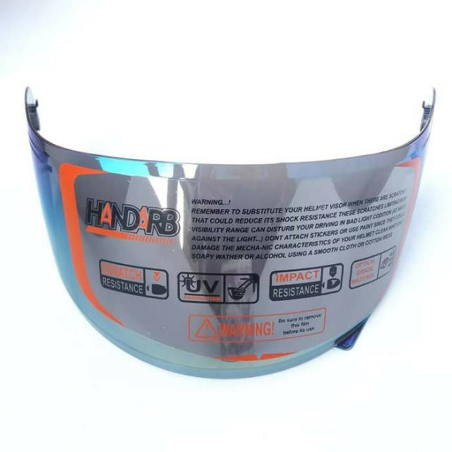 kaca helm datar flat visor kyt rc7 kyt r10 kyt k2r mds victory iridium blue