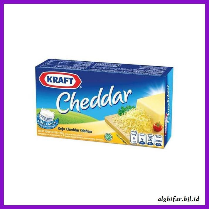 

Ujekujek- Keju Kraft Cheddar 165 Gram -Original.