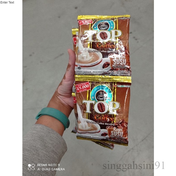 

Kopi Susu Top Kopi (1renceng = 12sachet) / Top Kopi Susu / Kopi Susu Instan Renceng SS91