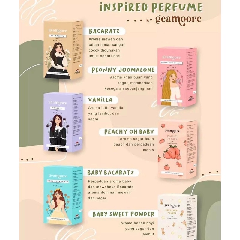 [ BPOM ]  INSPIRED PARFUM GEAMORE 30ML