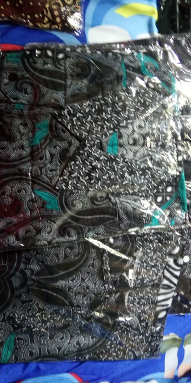 Batik Couple Keluarga Sania Ruffle Ori Ndoro Jowi Dnt Sekar Abu