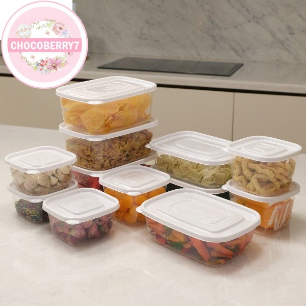 Calista Rumoi Bening Toples Set isi 12pcs container kulkas wadah plastik kotak makan