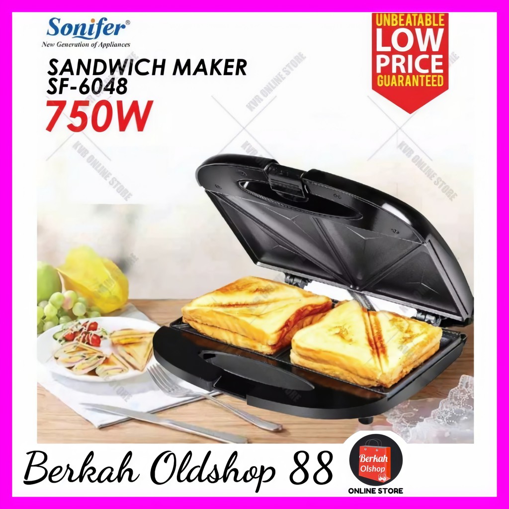 Berkah Oldshop 88 - Sonifer sandwich maker 6048 pemanggang Roti