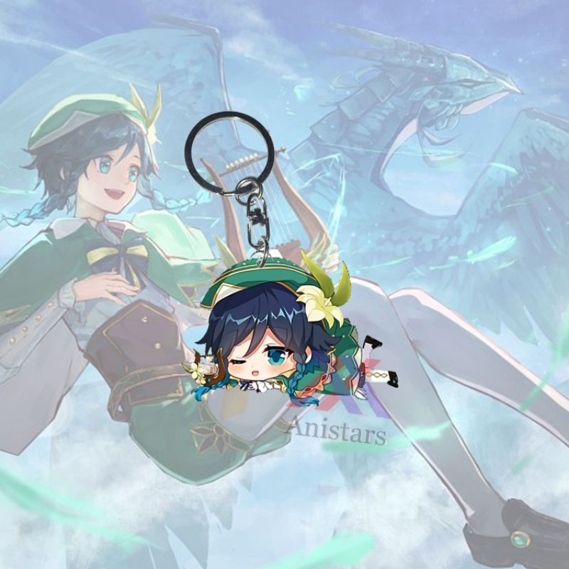 Keychain Genshin Impact Venti - Gantungan Kunci - Ganci - Gantungan Akrilik