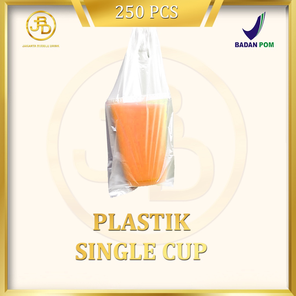 Plastik Take Away Single Cup - plastik kresek