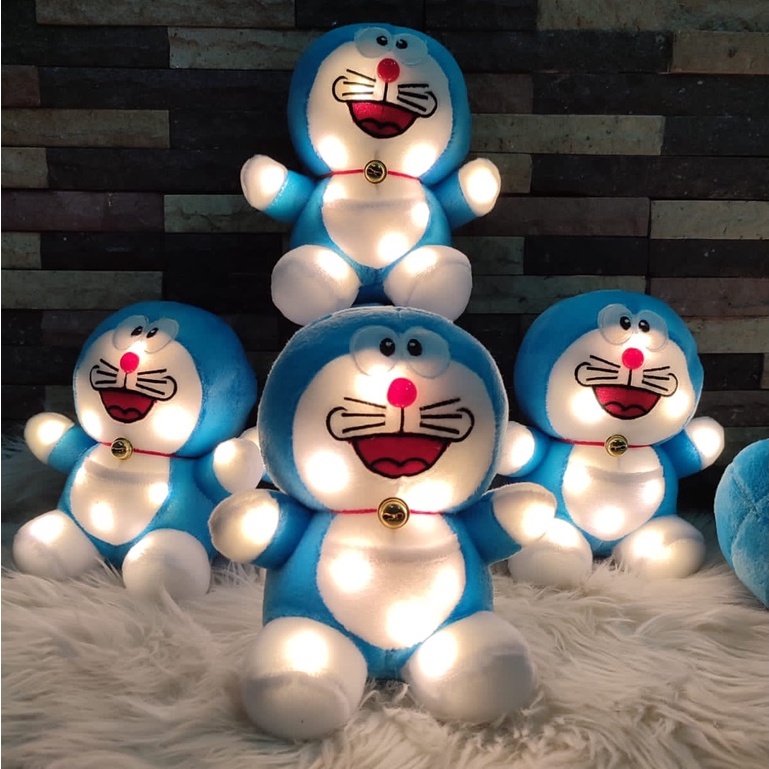 Boneka Doraemon LED Bisa Nyala/boneka led/boneka doraemon lucu/boneka doraemon terbaru/boneka doraemon ukuran m