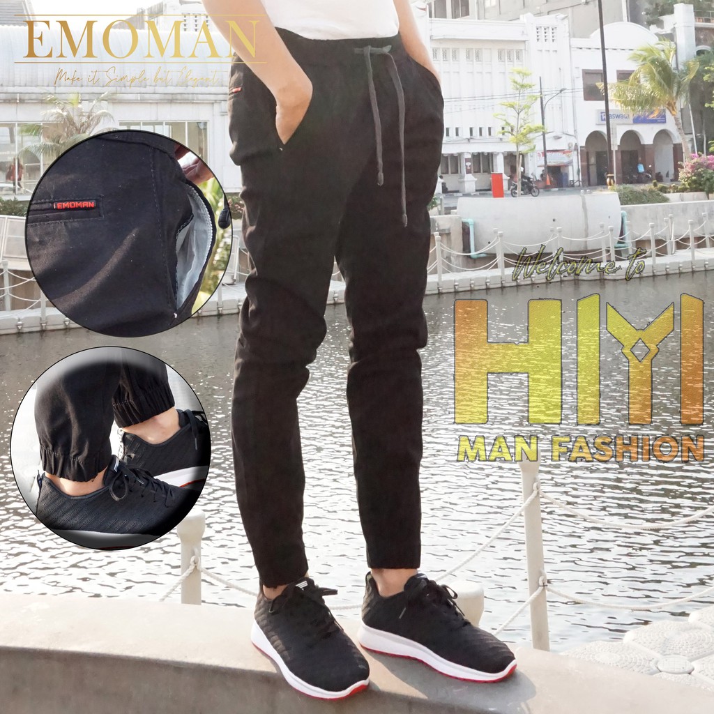 Ready Stok BRAND EMOMAN Celana Chino Jogger Pants  