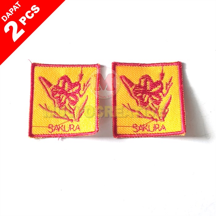 Bordir Pramuka Tanda Regu Sakura - Bet Bordir Tanda Regu Sakura Pramuka