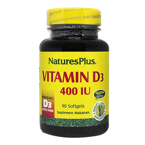 Nature's Nature Plus Vitamin Vit D D3 400 iu 400iu isi 90 Sg