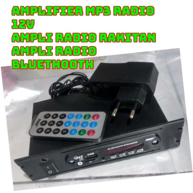 Rakitan Mp3 Radio Player Bluetooth 5.0 Player + Adaptor 12V Mp3 Player Bluetooth Usb Mmc Radio