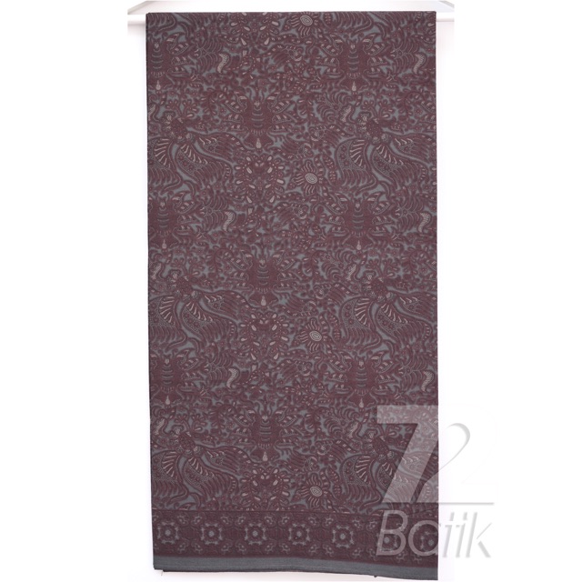 KAIN BATIK KATUN Premium Warna Abu Abu Grey Gray 725074 Cap 72 Jarik Jarit Samping Kebat Panjang Batik Katun Modern Premium Bahan Seragam Batik Pernikahan Kantor Keluarga Murah Kamen Jadi Batik Bali Lembaran