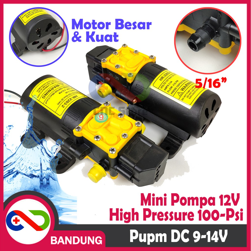 POMPA AIR DC 12V 100 PSI PSI MIZUKA PUMP SPRAYER DINAMO PUSH 100PSI