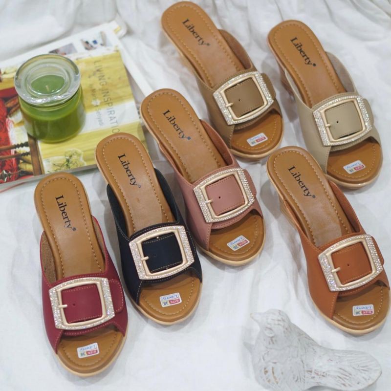 Sandal wedges wanita liberty - CYNTHIA