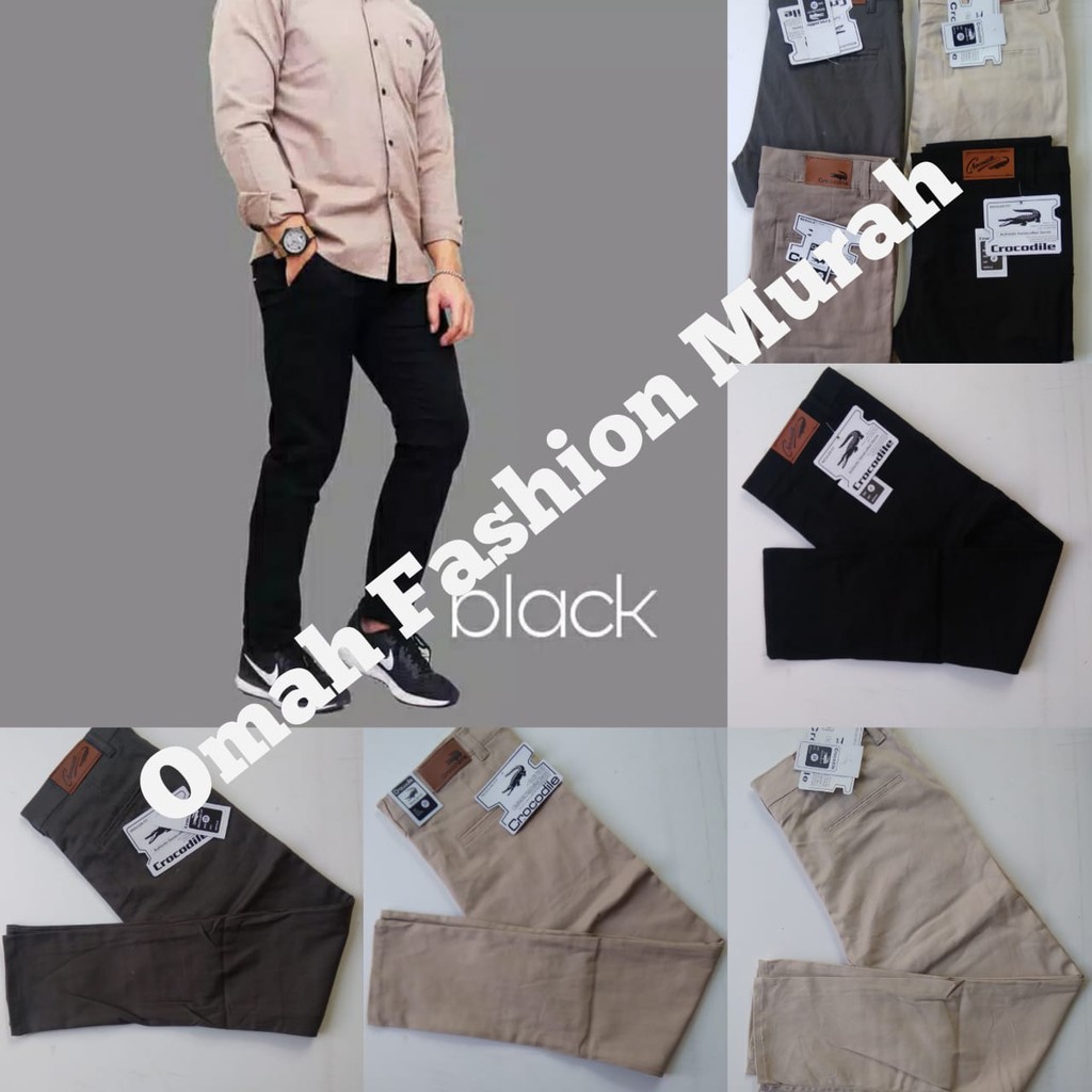 OMAH FASHION MURAH - CELANA CHINO PANJANG PRIA CROCODILE