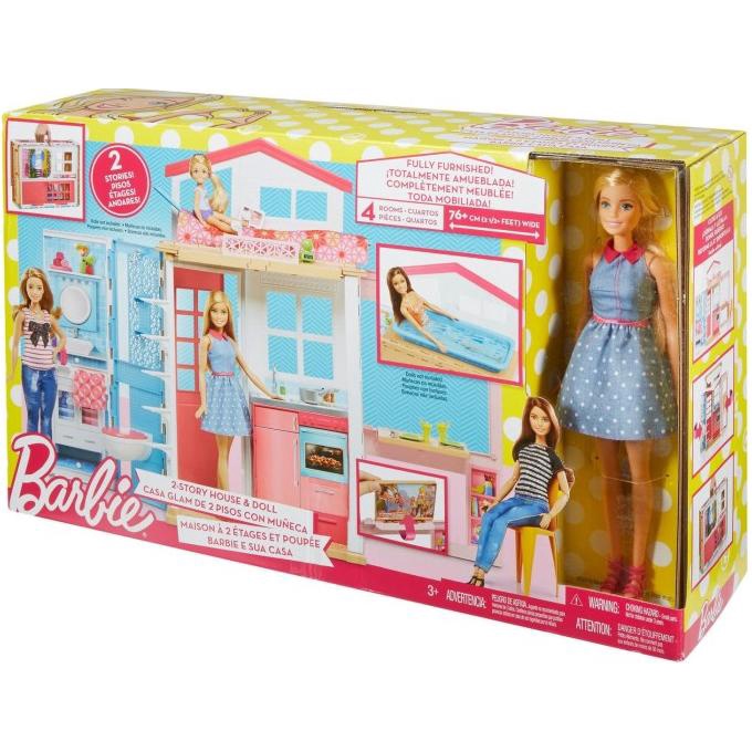 Jual Barbie 2 Story House Playset And Doll - Boneka | Shopee Indonesia