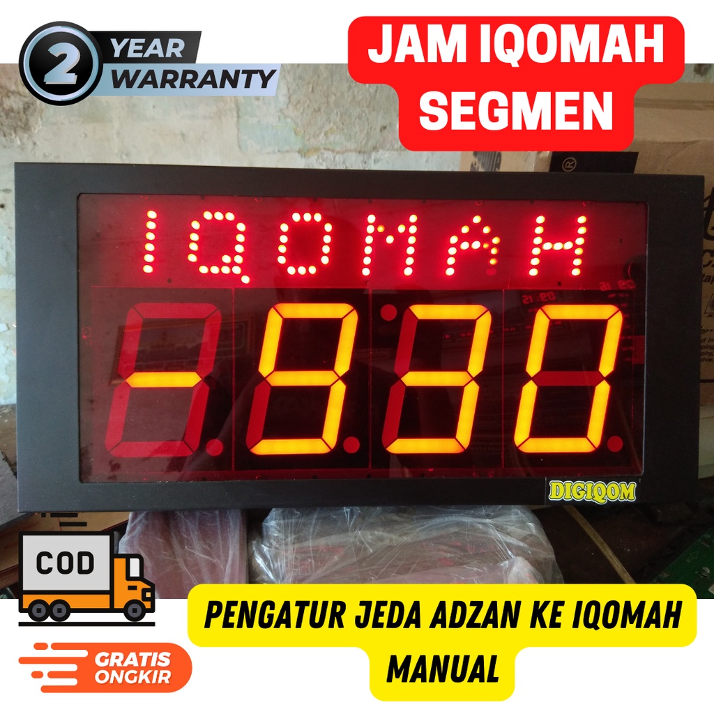 jam iqomah masjid jam digital masjid pengatur jeda adzan ke iqomah
