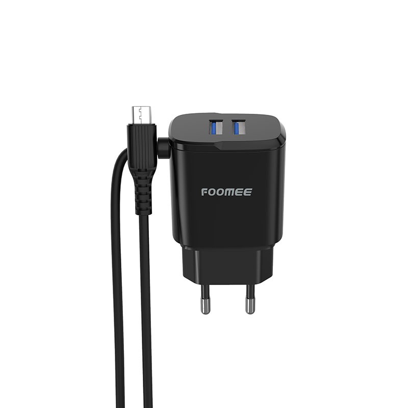 Foomee CK07 Travel charger double U 5V 2.4a with MICRO