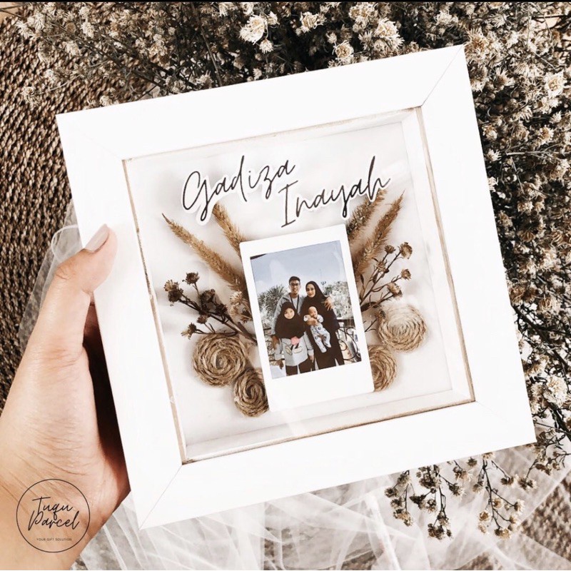3d frame dried flower