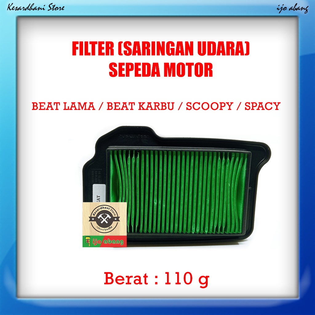 Filter Saringan Udara Motor Air Filter HONDA Beat Lama Karbu Scoopy Spacy Karburator