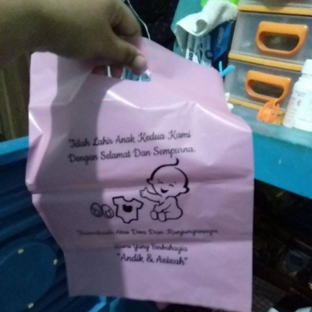 Kresek Plong Plus Sablon Ukuran 25x35