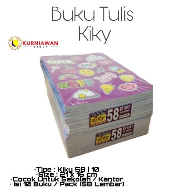 

ANDIENMALL.ID Buku Tulis Kiky 58 Lembar