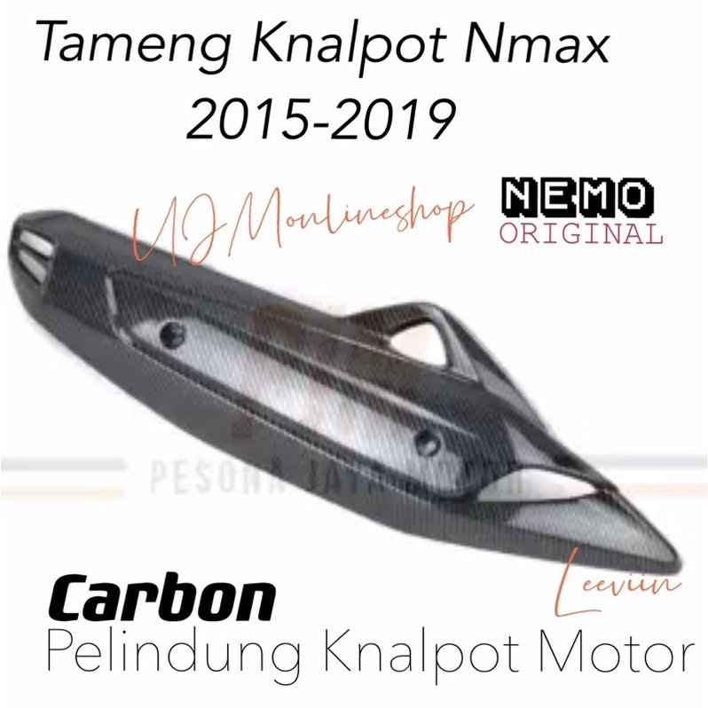 Tameng Knalpot Pelindung Knalpot Nmax 2016-2019 Karbon Original Merk Nemo