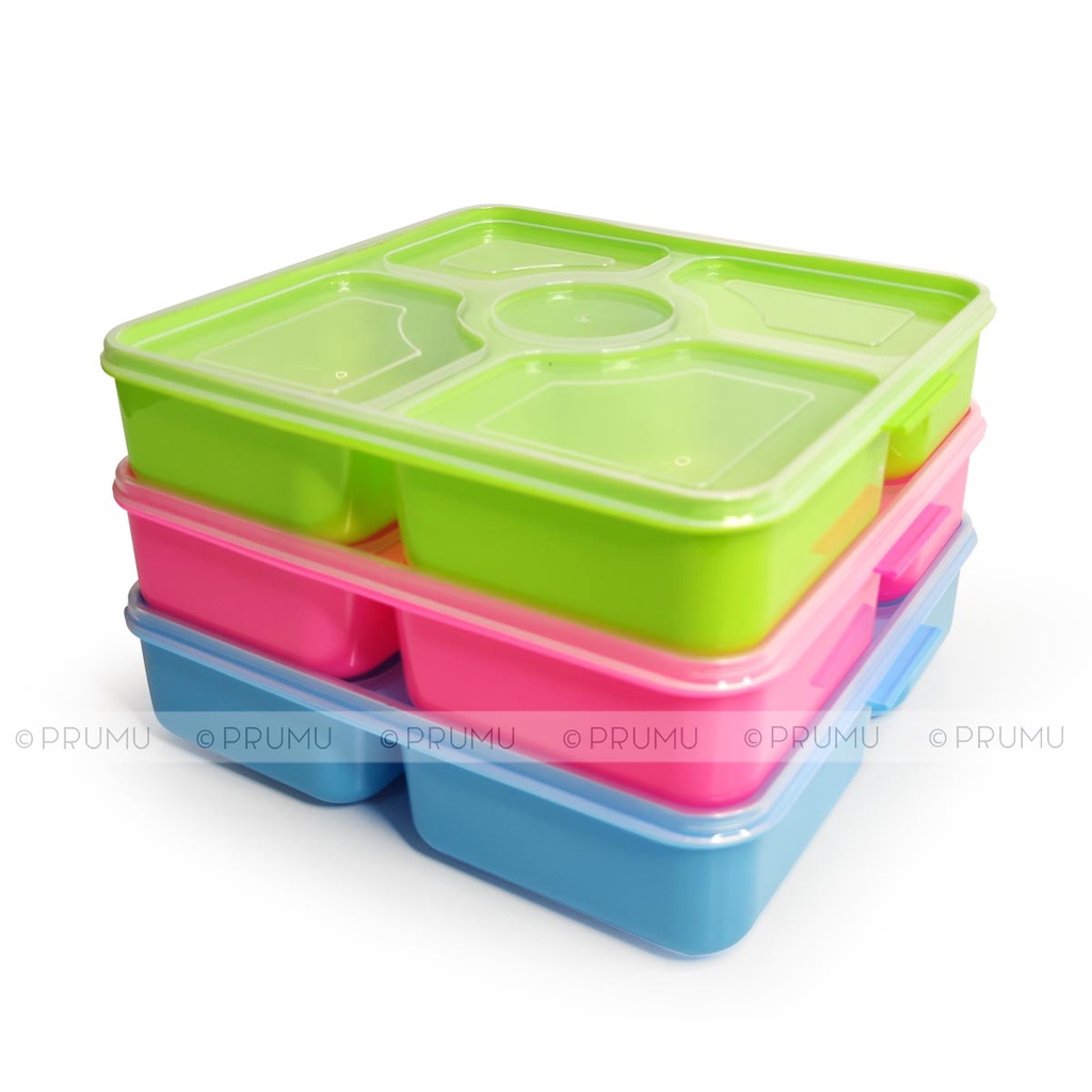 Kotak Makan Catering 5 Sekat - Kotak Bekal - Tempat Makan - Lunch Box - Clio Lunch Box Bento