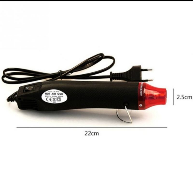 Mini Heat Gun Hot Air Blower Low Watt Solder Blower for Embossing Card Vinyl Sticker Shrink Film