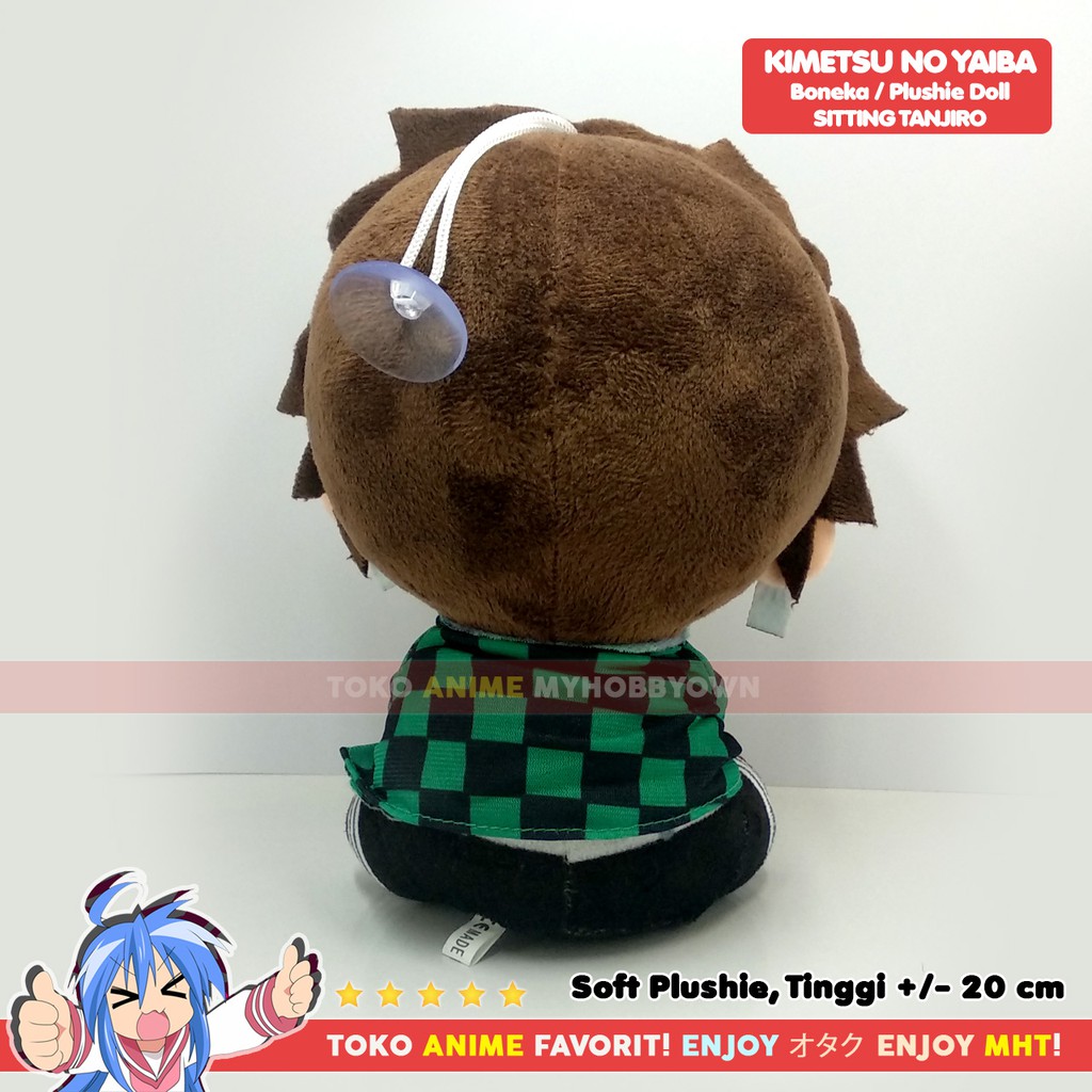 Boneka Anime Kimetsu no Yaiba Plushie Doll Sitting Tanjiro Nezuko Kamado Giyu Tomioka Shinobu Kocho Rengoku Kyojuro Zenitsu Agatsuma