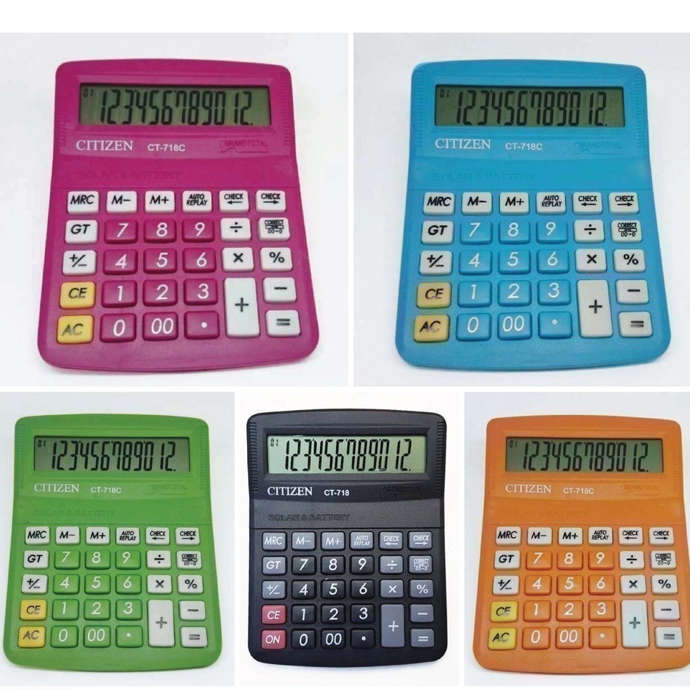 

KALKULATOR CITIZEN CT 718 . KALKULATOR 12 Digit