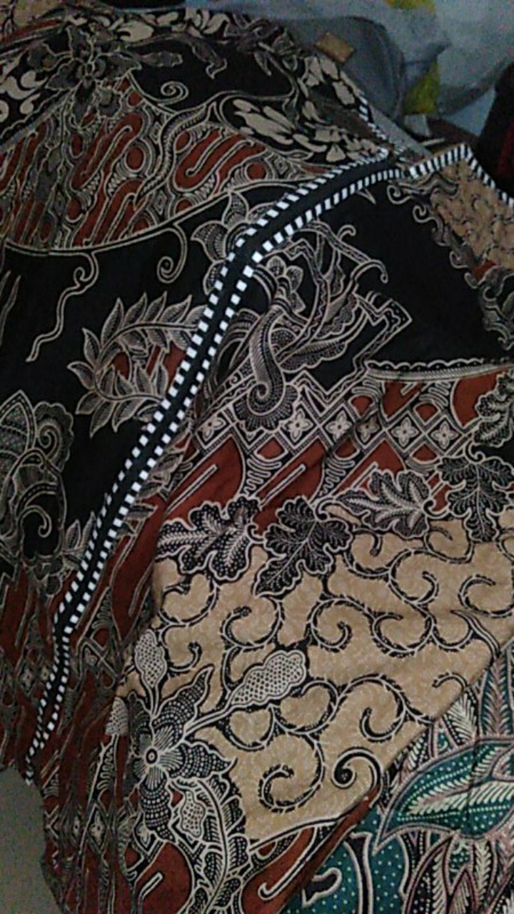 Tey-17 Batik Wanita Asj Sa Hrb026 Kenongo Kemeja Tosca Pendek