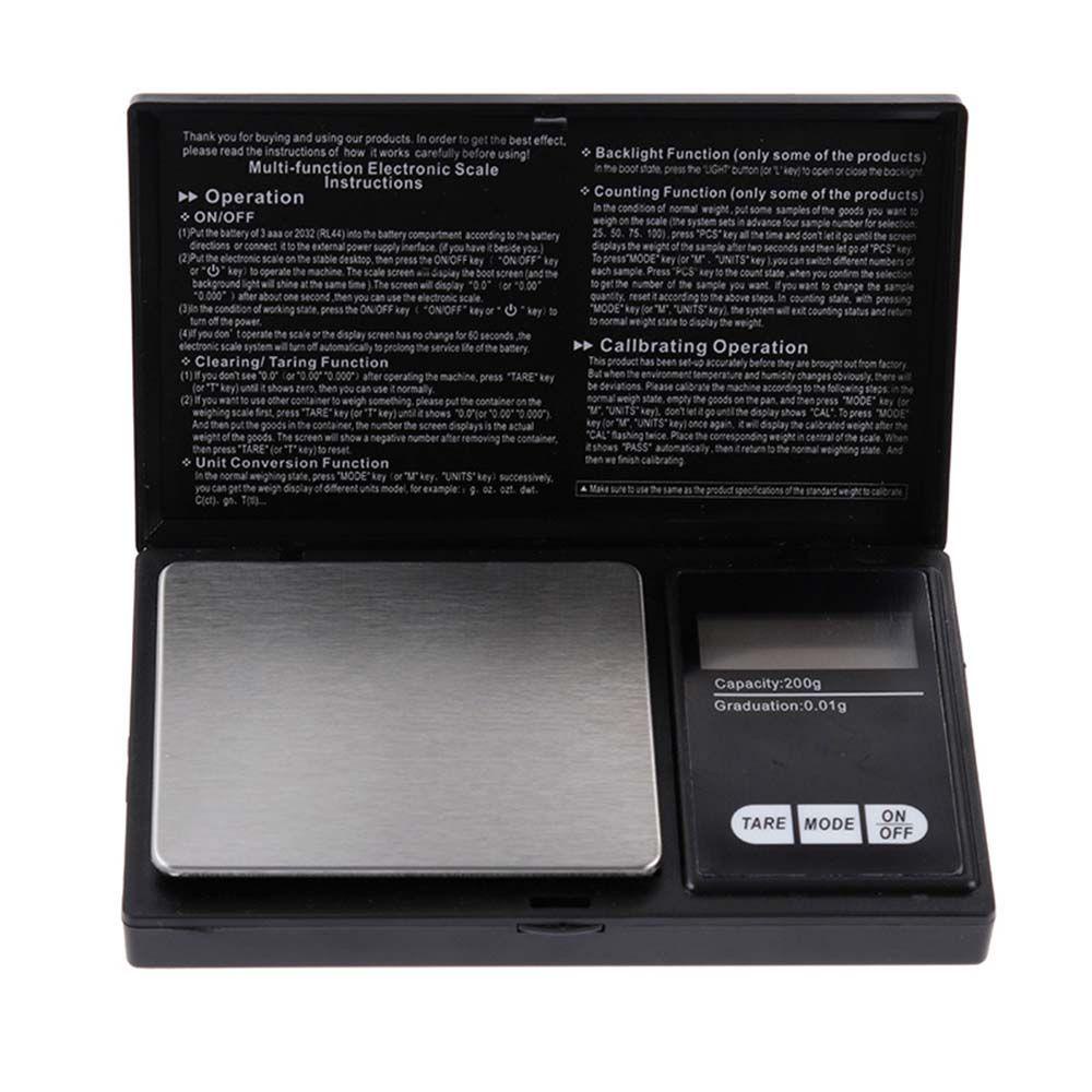 Solighter Electronic Scale Timbangan Berat Badan Display Digital Stainless Steel Pocket Scale