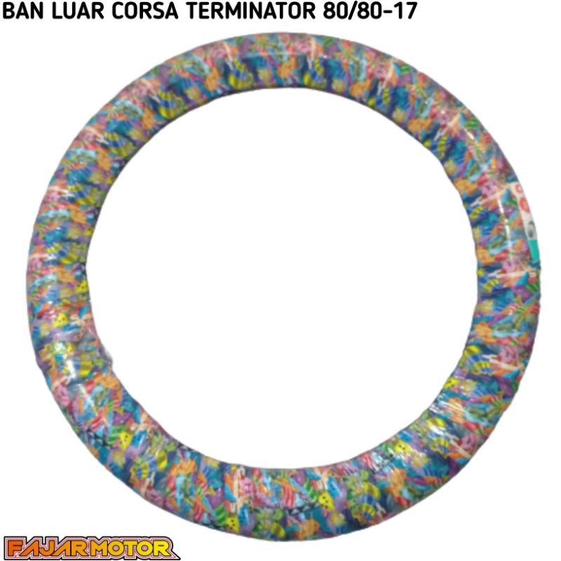 BAN LUAR CORSA TERMINATOR 80/80 80/90 012 RING 17 TUBETYPE