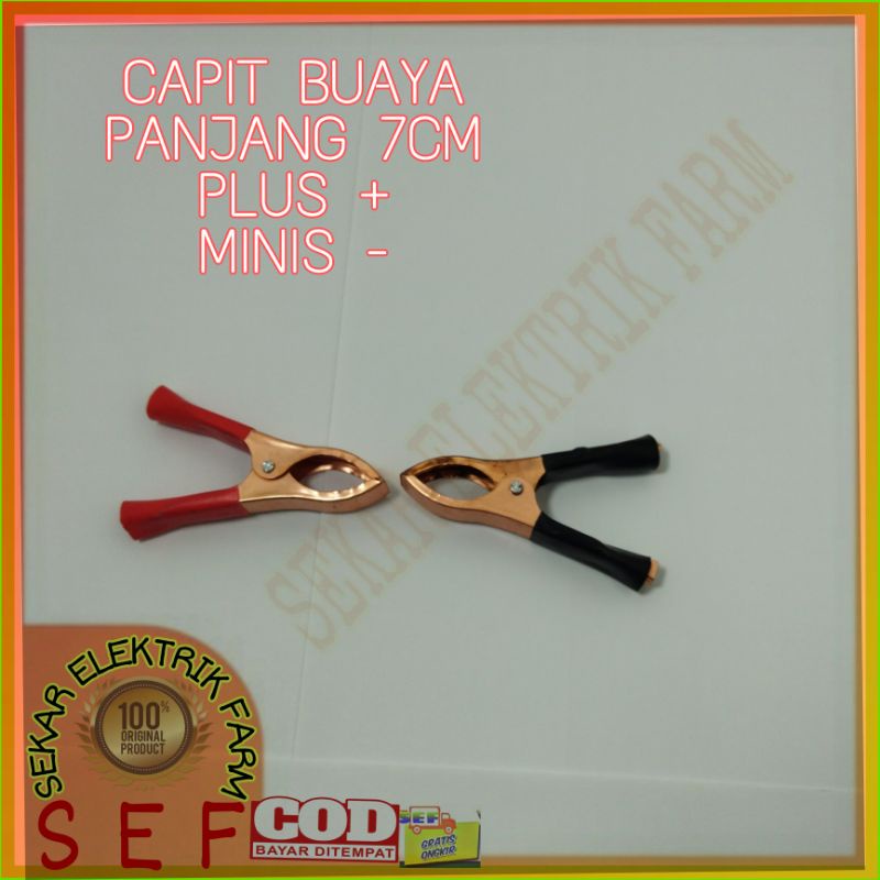 CAPIT BUAYA PLUS DAN MINUS SEPAKET PANJANG 7CM