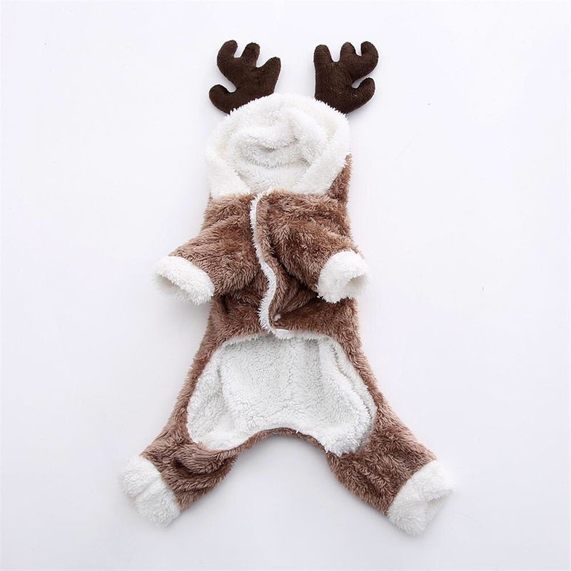 ★〓YUFeiPet〓★ Christmas Halloween Pet Costumes Cats and Dogs Fall/Winter Coat Warm Elk Transformation Costumes