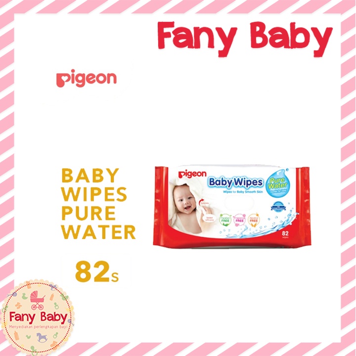 PIGEON BABY WIPES PURE WATER 82PCS &amp; 30PCS